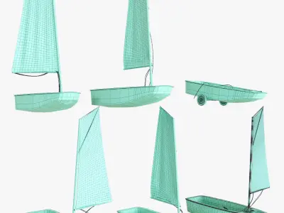 Sailboat Boat 3D model