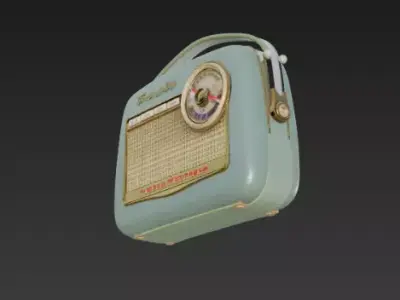 Radio portatil retro transita 3D model