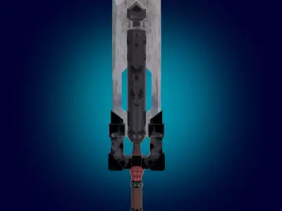Sword Weapon PBR low-poly game ready Low-poly 3D model