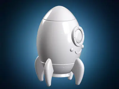 Rocket Capsule 3D Print Model Space Vehicle 3D print model
