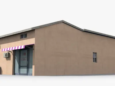 Japanese House x20 Low-poly 3D model