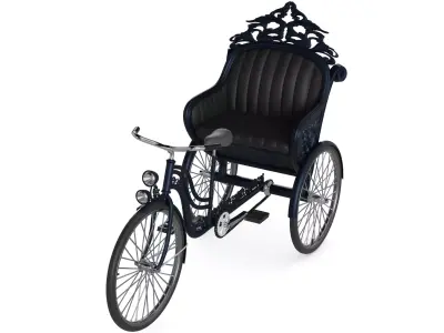 2person Classic Tricycle 3D model