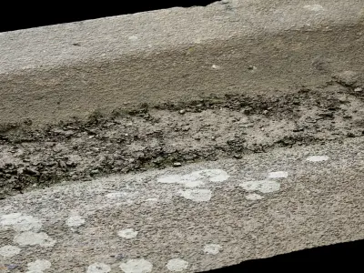 Concrete gutter 01 Texture