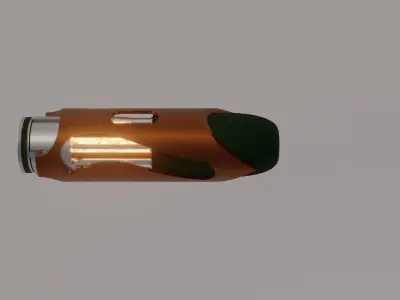 Fictional Artillery Piece and Shell Concept 3D model