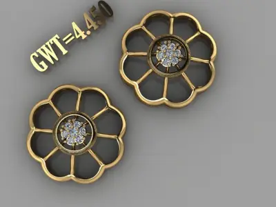 EARING STUDS  3D model 5