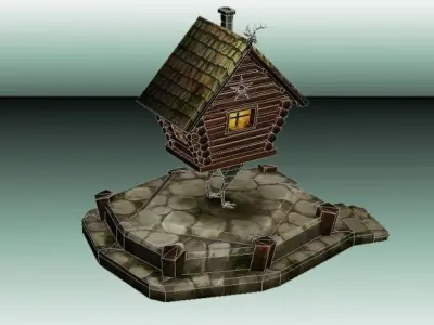 Witch House Low Poly Low-poly 3D model