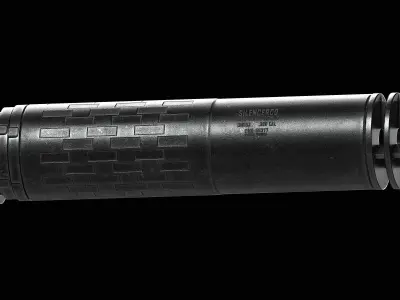 SilencerCo Omega 300 Low-poly 3D model