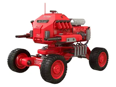 UGV Concept-1-Red 3D model