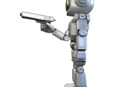 Police robot 3D model purchase