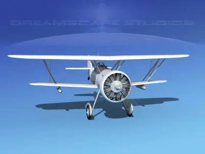 Curtiss F-11-C2 Goshawk 3D model