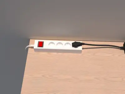 multi-tap phone charger Free 3D model