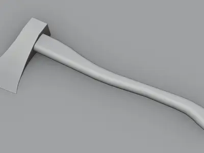 Hatchet Axe Free low-poly 3D model
