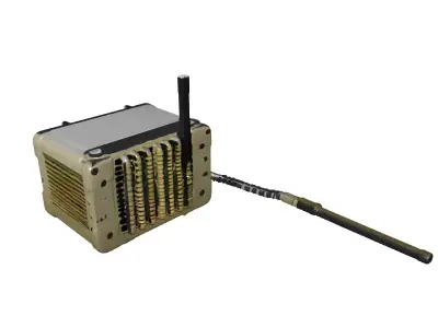 Military Tactical Field Radio Model Low-poly 3D model
