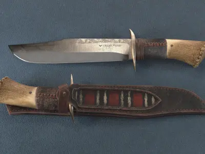 Hunting Knife Low-poly 3D model purchase