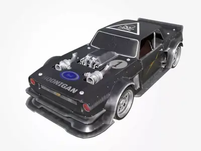 Ford Hoonigan 3D Model Low-poly 3D model