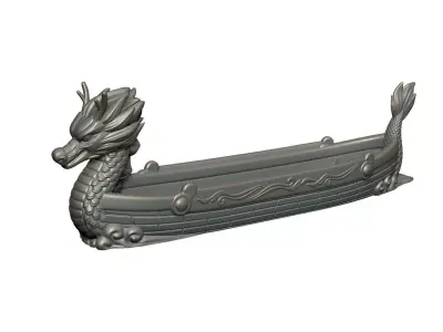 Chinese dragon boat 3D print model shop
