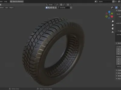 Tire High detailed 3D model