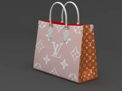 Louis Vuitton Leather Bag 3 3D model