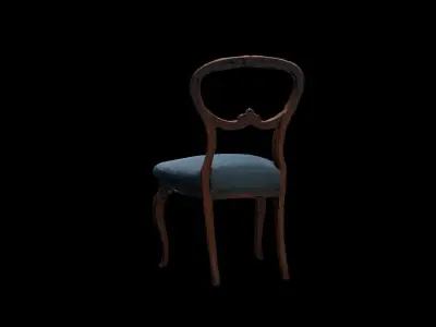 Antique Wooden Chair 3D model purchase