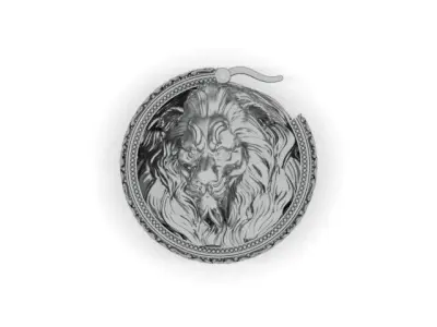 LION EARRINGS 3D print model