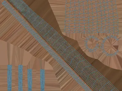 Bow of arrow 1 Low-poly 3D model