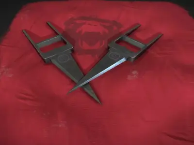 12 Monkeys Titan Katar Dagger Low-poly 3D model