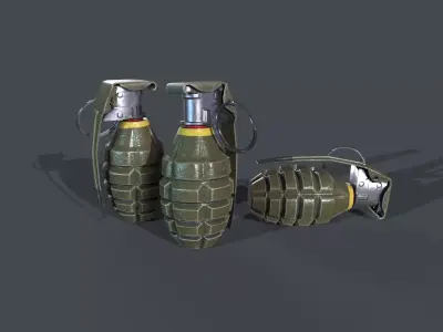 GRENADE 3D MODELING AND TEXTUREING Low-poly 3D model