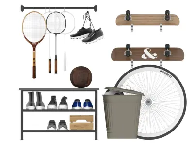 Storage of Sports Equipment 3D model