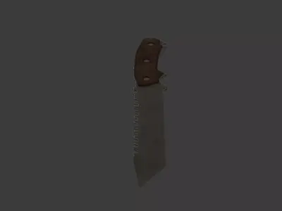 tactical knife  Free low-poly 3D model