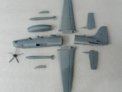 EMB-314 EMBRAER SUPER TUCANO SCALE 1-48 Ready to Print 3D print model