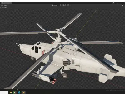 KA 52 Helicopter 3D model