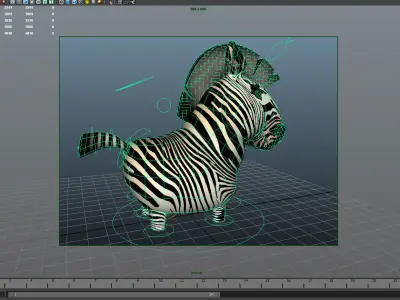 Zebra Free 3D model buy