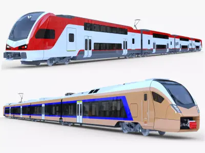 Stadler Kiss USA Flirt Europe 3D Model Pack