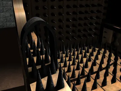Iron Chair Torture Device 3D model