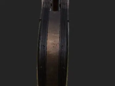 Cage Big Lock Low-poly 3D model