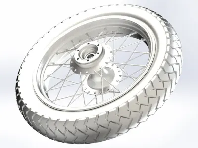 Motorcycle Rim 3D model