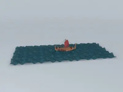 ARGO NAUTIX ancient phoenician trading ship Alephnun 3D model