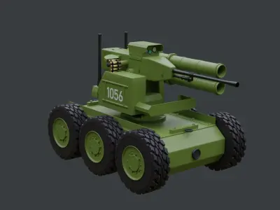 Armed Military Robot 3D model