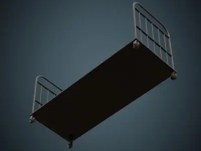 Transport Trolley 1B Low-poly 3D model