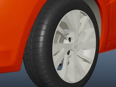 Russian car Lada Vesta Free 3D model