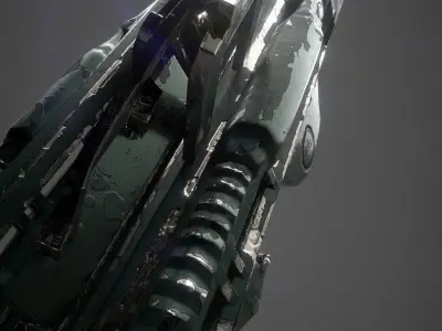 The M777 howitzer can be used in military games 3D model