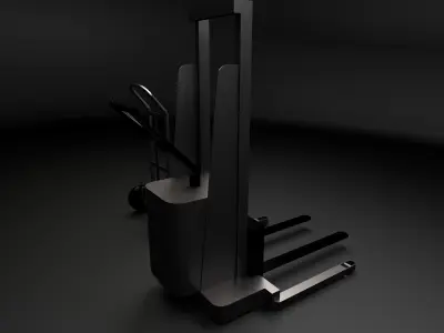 Free 3d Pallet Truck Free low-poly 3D model