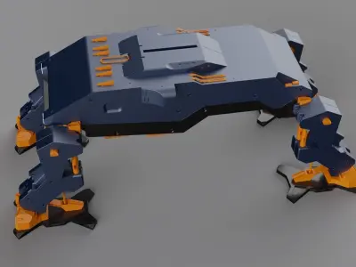 Explorer robot platypus transport vehicle  3D model