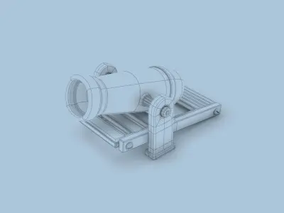 Non-realistic Cannon 3D model
