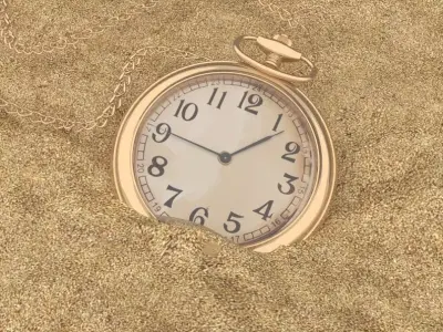 Pocket watch 3D model