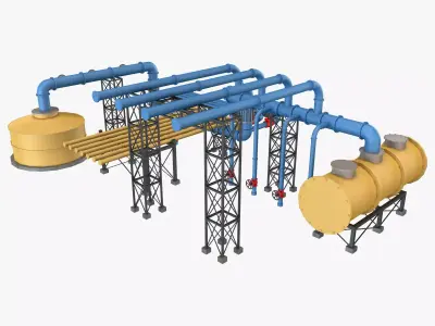 Piping System 3 3D model