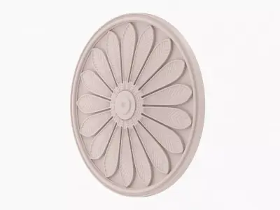 Classic Ceiling Medallion 48 Free low-poly 3D model