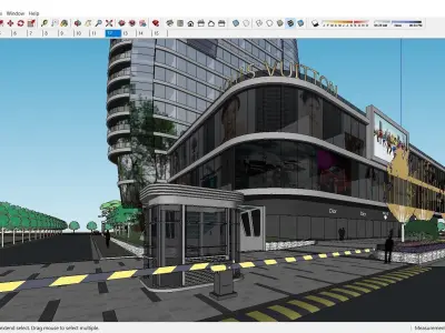 Sketchup Commercial Complex K7 3D model