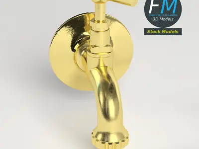 Fountain faucet 3D model