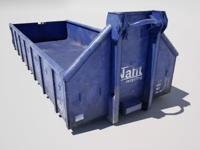 Industrial Waste Container 3D model